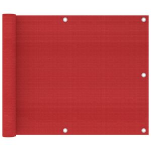 vidaXL Balk&oacute;nov&aacute; mark&iacute;za, červen&aacute; 75x500 cm, HDPE