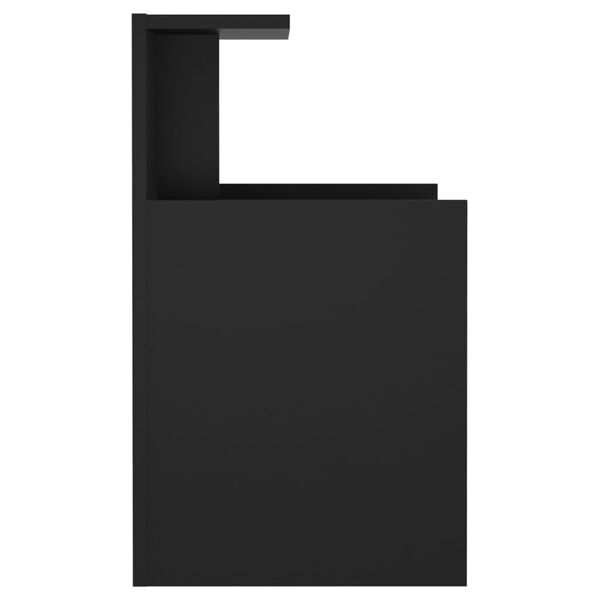 vidaXL Nočný stolík, čierny 40x35x60 cm, kompozitné drevo