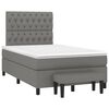 vidaXL Boxspring posteľ s matracom, tmavosiv&aacute; 120x190 cm, l&aacute;tka