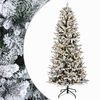 vidaXL Umel&yacute; Skl&aacute;pac&iacute; Vianočn&yacute; Stromček 150 cm 150 LED Tepl&aacute; biela