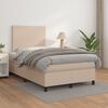 vidaXL Boxspring posteľ+matrac, kapuč&iacute;nov&aacute; 120x190cm, umel&aacute; koža