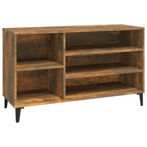 vidaXL Botn&iacute;k dymov&yacute; dub 102x36x60 cm spracovan&eacute; drevo