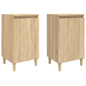 vidaXL Nočn&eacute; stol&iacute;ky 2 ks dub sonoma 40x35x70 cm spracovan&eacute; drevo