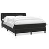 vidaXL Posteľn&yacute; r&aacute;m boxspring s matracom čierny 160x210 cm zamat