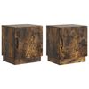vidaXL Nočn&yacute; stol&iacute;k 2 pcs Dymov&yacute; dub 43 x 34,5 x 47 cm