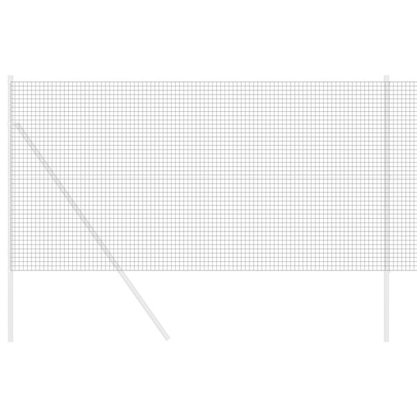 vidaXL Zvarený drôtený plot Sivá 1.2 x 50 m Oceľ