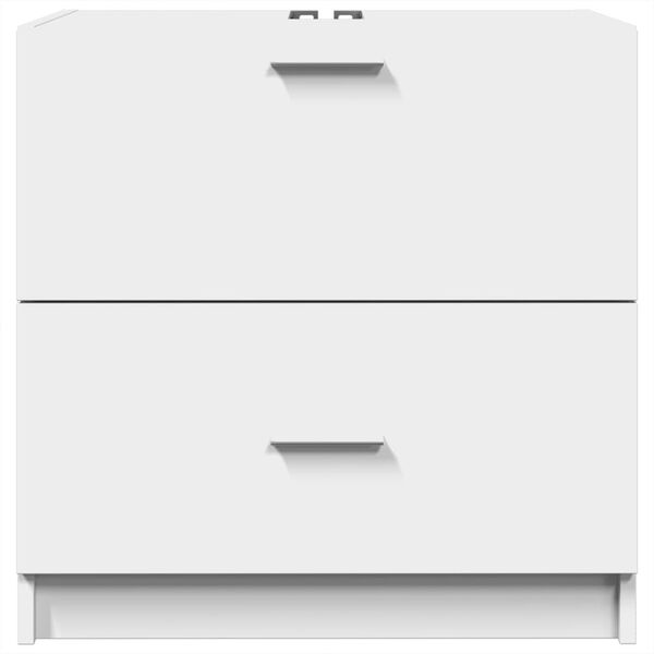 vidaXL Skrinka pod umývadlo biela 59x37x59 cm kompozitné drevo