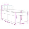 vidaXL Boxspring posteľ s matracom tmavohned&aacute; 100x200 cm l&aacute;tka
