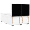 vidaXL Boxspring posteľ s matracom biely 140x190 cm umel&aacute; koža