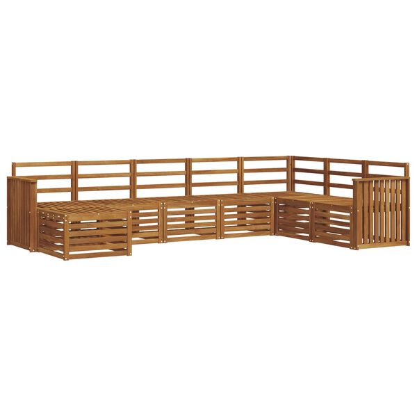 vidaXL S&uacute;pravy pohoviek 8 pcs Pr&iacute;rodn&aacute; Pevn&eacute; ak&aacute;ciov&eacute; drevo