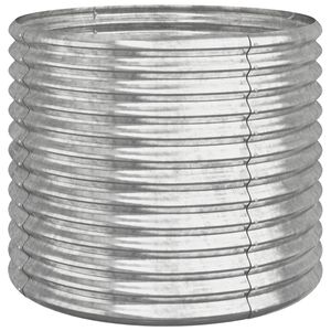 vidaXL Z&aacute;hradn&yacute; kvetin&aacute;č pozinkovan&aacute; oceľ 80x80x68 cm strieborn&yacute;