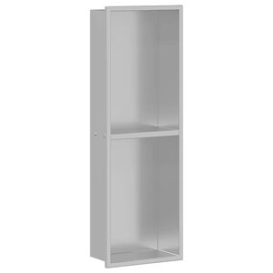 vidaXL Sprchov&yacute; v&yacute;klenok Strieborn&aacute; 60 x 20 x 9,5 cm
