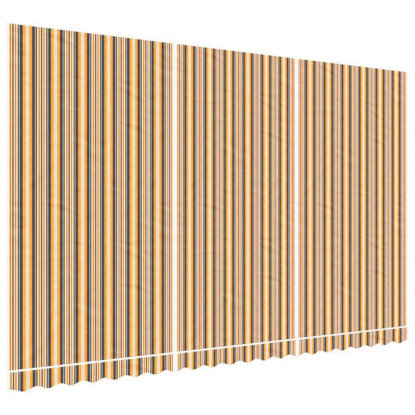 vidaXL Náhradná látka na markízu rôznofarebná pruhovaná 5x3 m