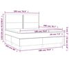 vidaXL Posteľn&yacute; r&aacute;m boxspring s matracom kr&eacute;mov&yacute; 180x200 cm l&aacute;tka