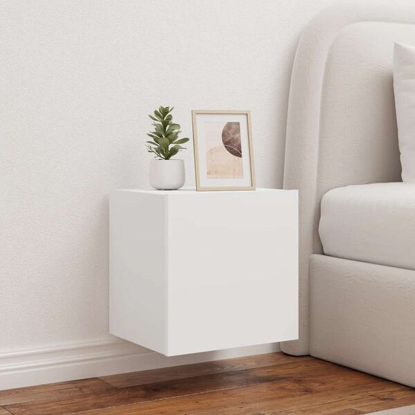 vidaXL TV n&aacute;stenn&eacute; skrinky s LED svetlami 2 ks biele 40,5x35x40 cm