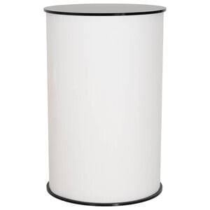 vidaXL V&yacute;stavn&yacute; pult Čierna a biela &Oslash; 60 x 93 cm Spracovan&eacute; drevo a PP