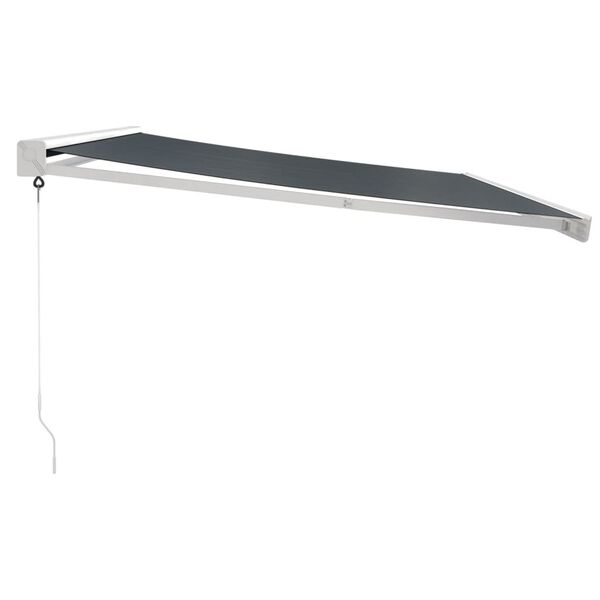 VidaXL Zaťahovacia mark&iacute;za antracitov&aacute; 4x3 m l&aacute;tka a hlin&iacute;k