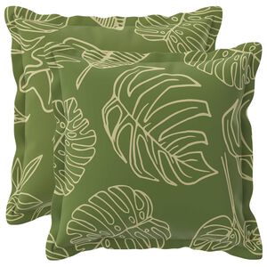 vidaXL Poťah na podložku 2 ks HOUTEN Design s listami 30 x 30 cm