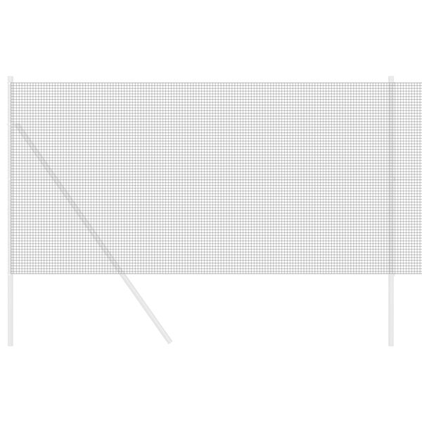 vidaXL Zvarený drôtený plot Sivá 1.2 x 10 m Oceľ