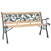 vidaXL Z&aacute;hradn&aacute; lavička 122 cm, drevo