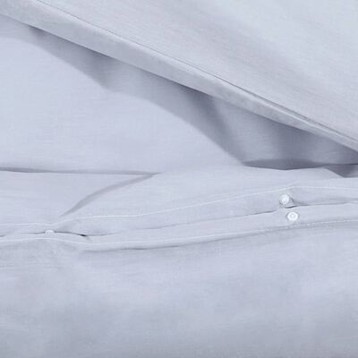 vidaXL Súprava obliečok na paplón sivá 135x200 cm bavlna