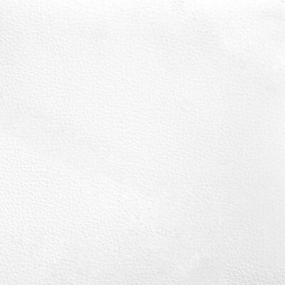 vidaXL Posteľný rám s čelom bielo-čierny 140x190 cm umelá koža