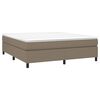 vidaXL Posteľn&yacute; r&aacute;m boxspring s matracom sivohned 180x200 cm l&aacute;tka