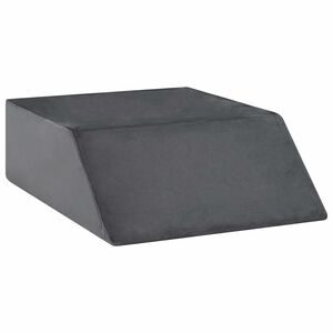 vidaXL Vank&uacute;&scaron; na nohy 63 x 52 x 19 cm Pevn&yacute; PU pena Siv&aacute;