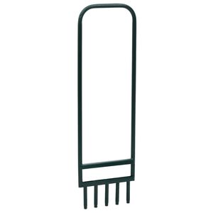 vidaXL Prevzdu&scaron;ňovač tr&aacute;vnika, 5 dut&yacute;ch hrotov, zelen&yacute; pr&aacute;&scaron;kovan&aacute; oceľ