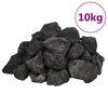 vidaXL Sopečn&eacute; kamene 10 kg čierne 3-5 cm