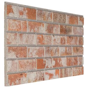 vidaXL N&aacute;stenn&eacute; panely 10 ks 100 x 50 cm Oranžov&aacute; EPS pena