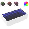 vidaXL Konferenčn&yacute; stol&iacute;k s LED biely 90x50x30 cm kompozitn&eacute; drevo