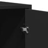 vidaXL Komoda čierna 134x35x76 cm kompozitn&eacute; drevo