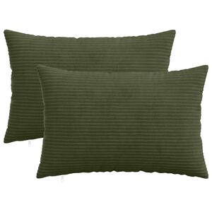 vidaXL Poťah na podložku 2 pcs HEERLEN Zelen&aacute; 30 x 50 cm man&scaron;estr