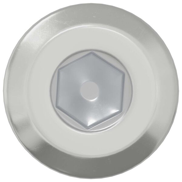 vidaXL Skrutka s hlavou a z&aacute;mkom 2 pcs Strieborn&aacute; M6 x 15 mm Oceľ