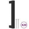 vidaXL Rukov&auml;te na skrinku 20 ks čierne 128 mm nehrdzavej&uacute;ca oceľ