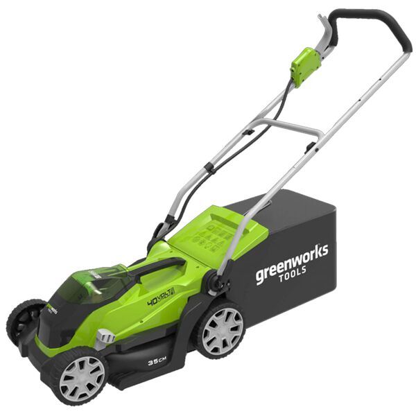 Greenworks Kosačka na tr&aacute;vu s 2x40 V 2 Ah bat&eacute;riou G40LM35 2501907UC