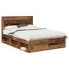 vidaXL R&aacute;m postele Star&eacute; drevo 140 x 190 cm Mas&iacute;vne borovicov&eacute; drevo
