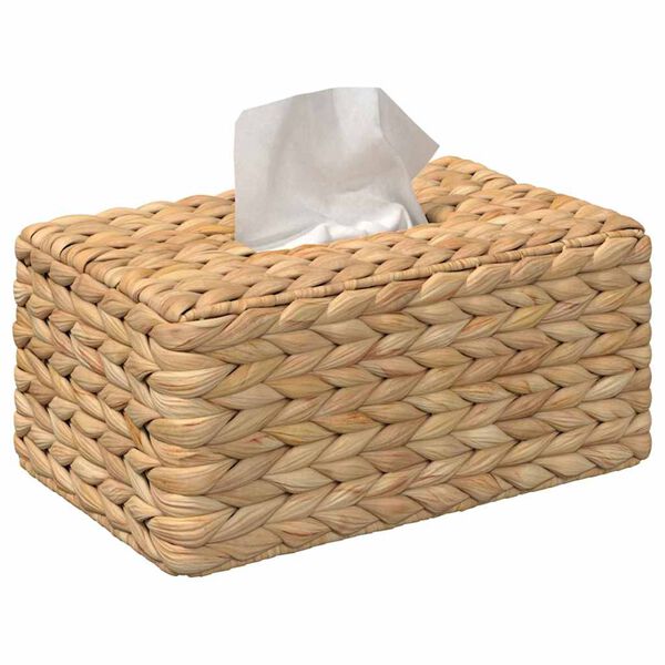 vidaXL Obaly na krabičky na vreckovky 2 pcs Vodn&yacute; hyacint Pr&iacute;rodn&aacute;