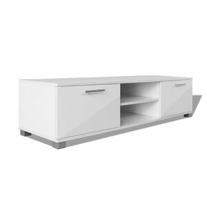 vidaXL TV skrinka, leskl&aacute; biela 120x40,5x35 cm
