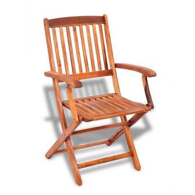 vidaXL Skladacie záhradné stoličky 2 ks, akáciový masív, hnedé