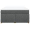 vidaXL Boxspring posteľ s matracom tmavosiv&aacute; 160x200 cm l&aacute;tka