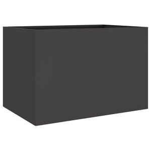 vidaXL Kvetin&aacute;č čierny 62x47x46 cm oceľ