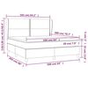 vidaXL Boxspring posteľ s matracom tmavosiv&aacute; 160x200 cm l&aacute;tka