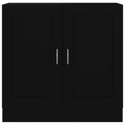vidaXL Knižnica, čierna 82,5x30,5x80 cm, kompozitné drevo