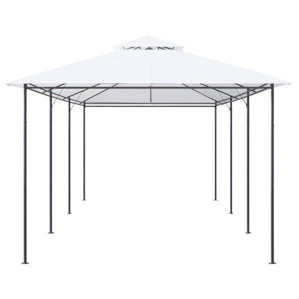 vidaXL Altánok 600x298x270 cm, biely 180g/m²