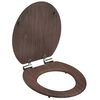 SCHÜTTE WC sedadlo s pomalým zatváraním DARK WOOD MDF