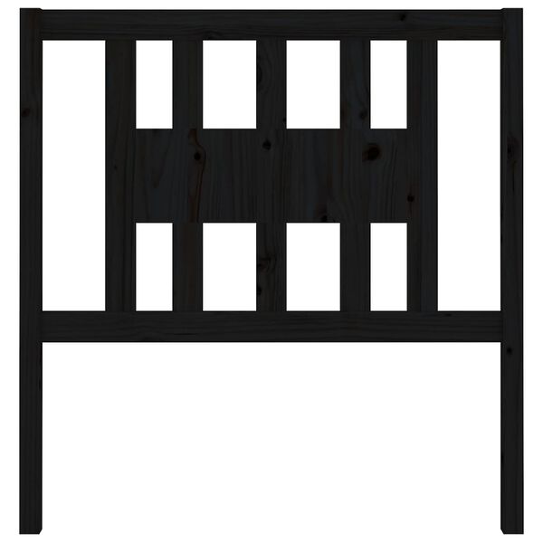 vidaXL Čelo postele čierne 96x4x100 cm masívna borovica