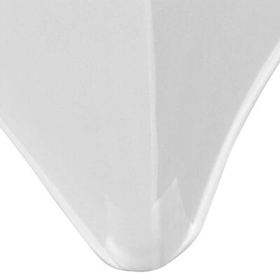 vidaXL Naťahovací návlek na stôl 2 ks, 243x76x74 cm, biely