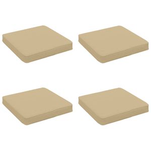 vidaXL 4-dielne sedacie vank&uacute;&scaron;e VUGHT 4 pcs 100% polyester B&eacute;žov&aacute;